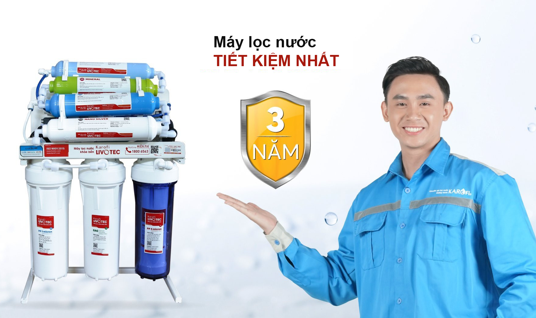 Máy lọc nước Karofi Livotec 212