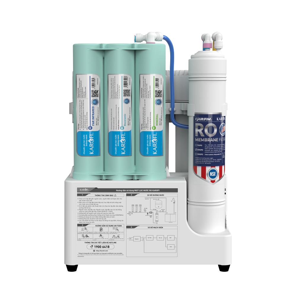 Máy lọc nước Karofi KAQ-U05 Pro - 10 Lõi lắp gầm