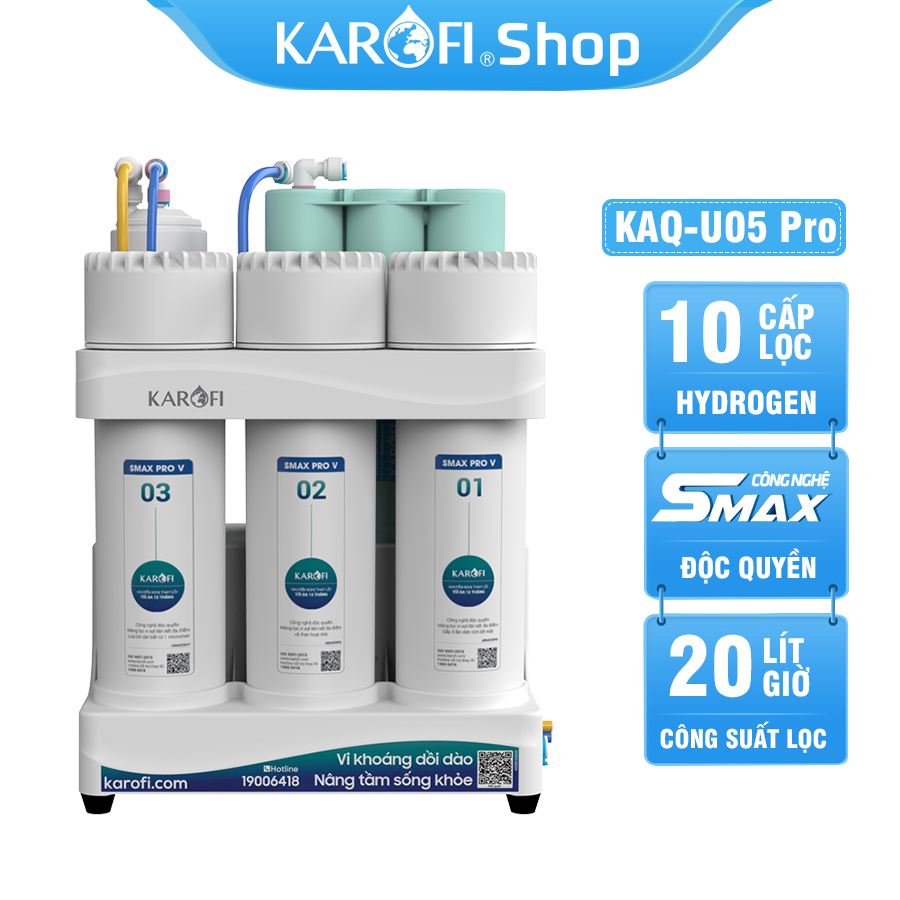 Máy lọc nước Karofi KAQ-U05 Pro - 10 Lõi lắp gầm