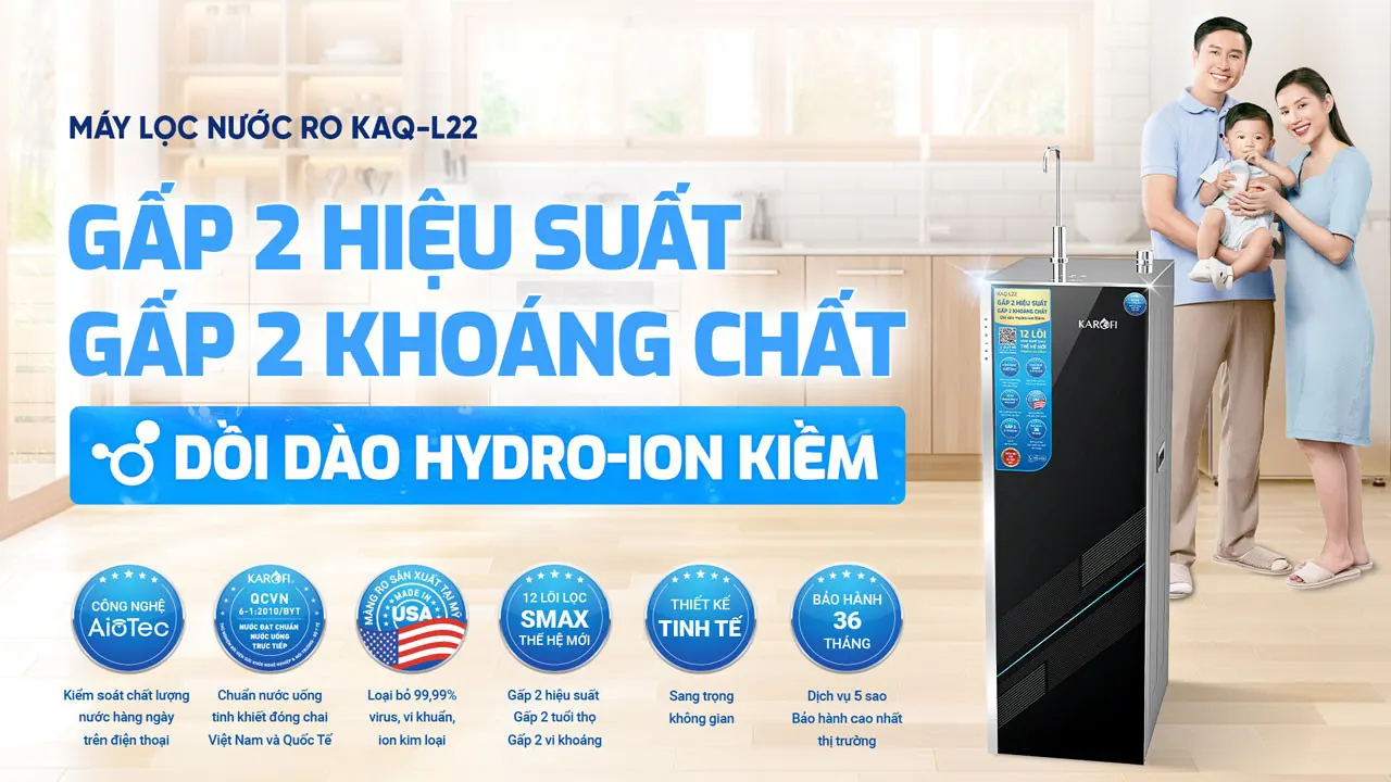 máy lọc nước Karofi KAQ-L22