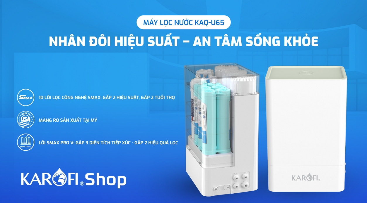 Máy lọc nước Karofi KAQ-U65