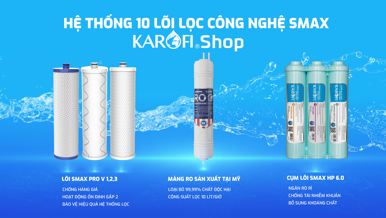 Máy lọc nước Karofi KAQ-U65