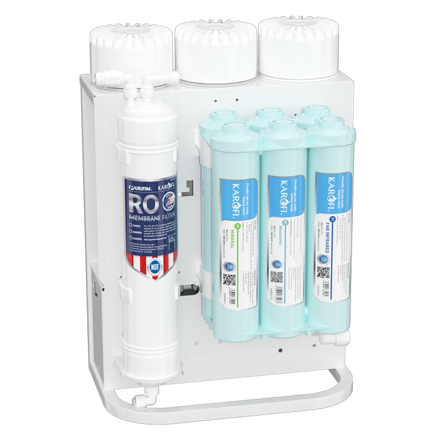 Máy lọc nước Karofi KAQ-U05G - 10 Lõi Mẫu Mới 2023