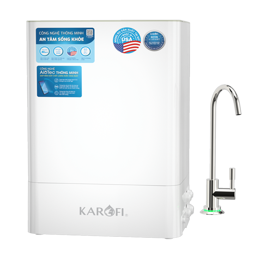 Máy lọc nước Karofi KAQ-U98 - 10 Lõi Thông Minh - Mới 2023