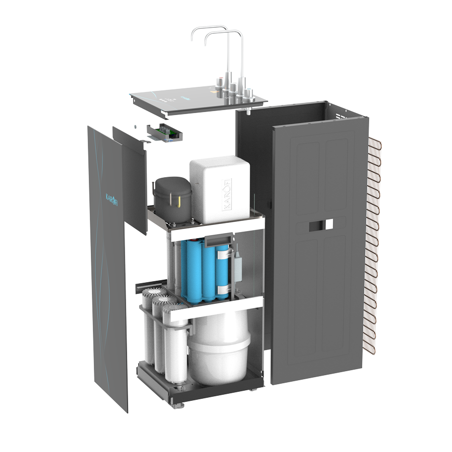 Máy lọc nước nóng lạnh Karofi KAD-X68 - 11 lõi lọc