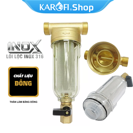 Bộ lọc thô đầu nguồn K4A100 Thân Đồng - Mẫu Mới 2023