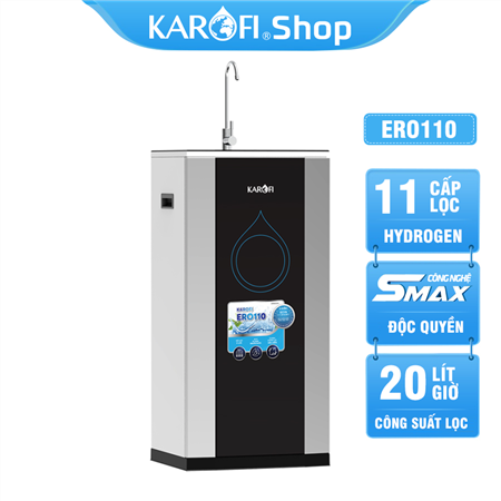 Máy lọc nước Karofi ERO110 - 11 Lõi - Xử lý nước bị cặn Canxi