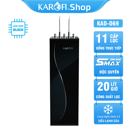 Máy lọc nước nóng lạnh Karofi KAD-D69