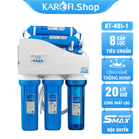 Máy lọc nước Thông Minh Karofi K8I-1 iRO1.1 Không Vỏ