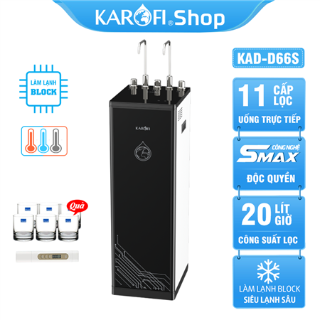 Máy lọc nước nóng lạnh Karofi KAD-D66S