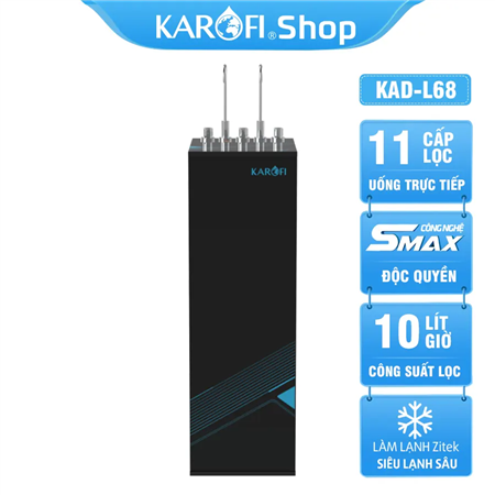 Máy lọc nước nóng lạnh Karofi KAD-L68 - 11 Lõi Lọc - Mẫu 2024