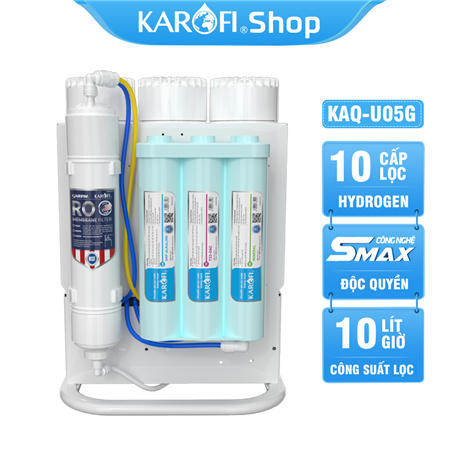 Máy lọc nước Karofi KAQ-U05G - 10 Lõi Mẫu Mới 2023