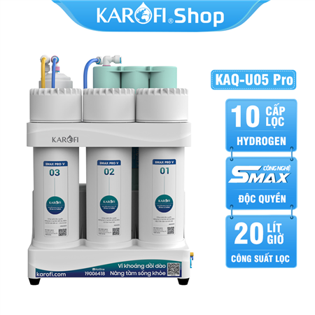 Máy lọc nước Karofi KAQ-U05 Pro - 10 Lõi lắp gầm