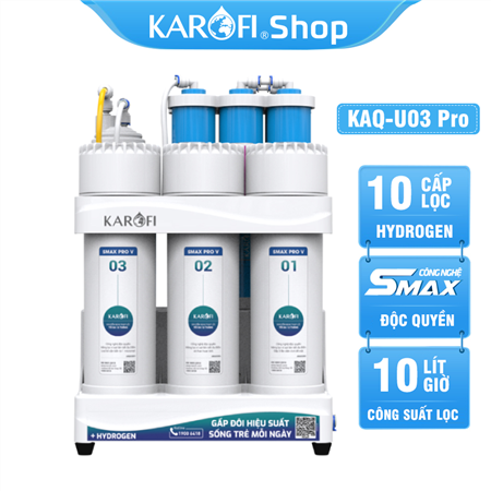Máy lọc nước Karofi KAQ-U03 Pro - 10 Lõi lọc Rời