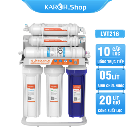 Máy lọc nước Karofi Livotec 216 - 10 Lõi Lọc - Mẫu Mới 2023