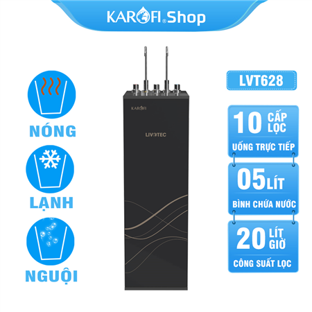 Máy lọc nước nóng lạnh Karofi Livotec 628
