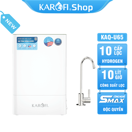 Máy lọc nước Karofi KAQ-U65 - 10 Lõi Mẫu Mới Nhất 2023