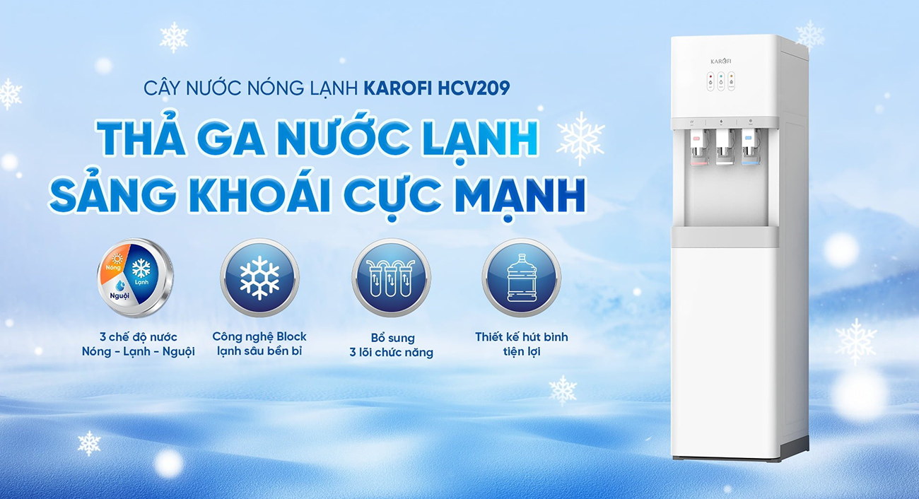 Cây nước nóng lạnh Karofi HCV209