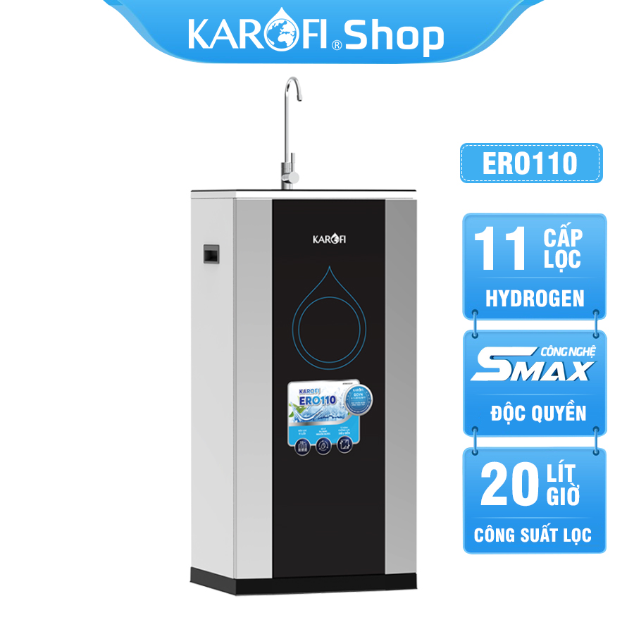 Máy lọc nước Karofi ERO110 - 11 Lõi - Xử lý nước bị cặn Canxi