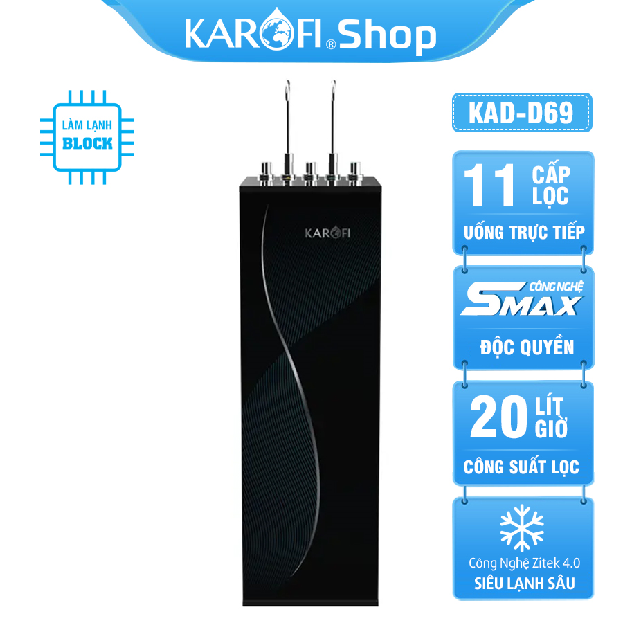 Máy lọc nước nóng lạnh Karofi KAD-D69