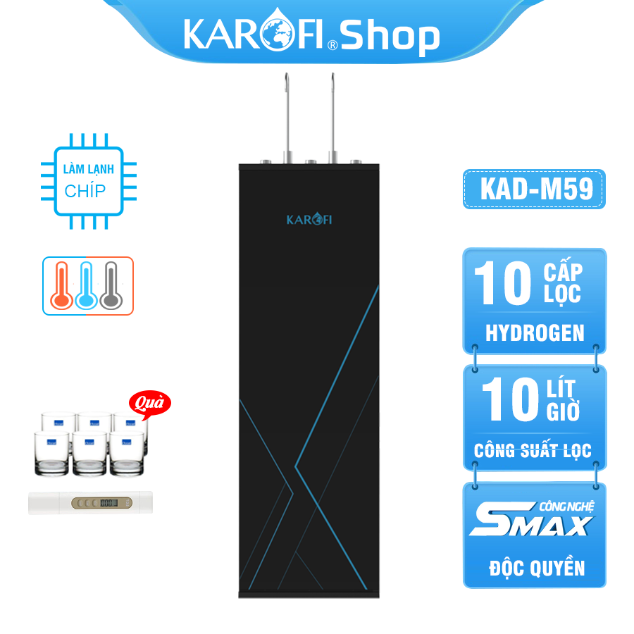 Máy lọc nước nóng lạnh Karofi KAD-M59