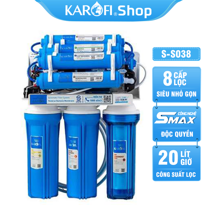 Máy lọc nước Karofi KT-ERO80 8 lõi lọc 
