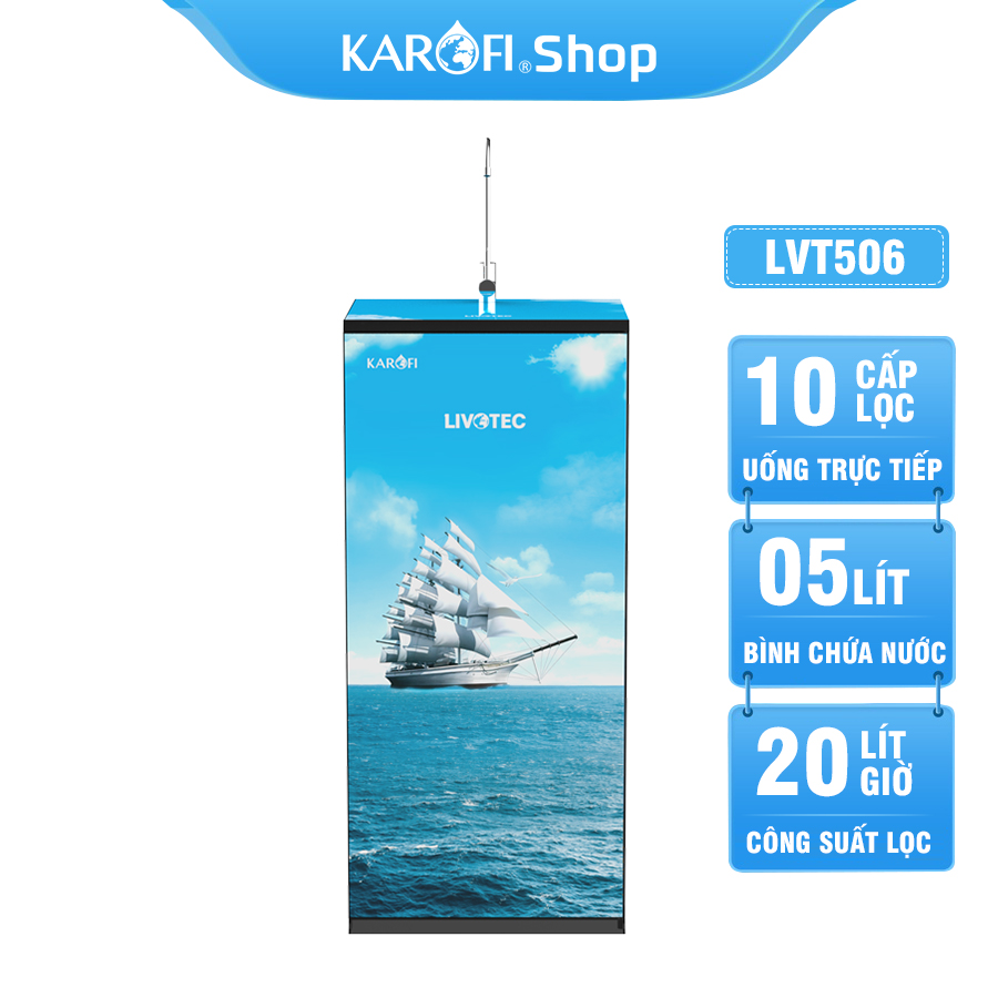 Máy lọc nước Karofi Livotec 506 - 10 Lõi - Mẫu mới 2023