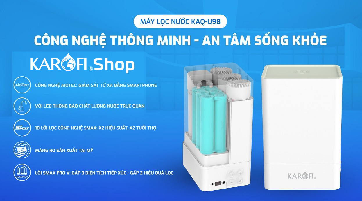 Máy lọc nước Karofi-KAQ-U98