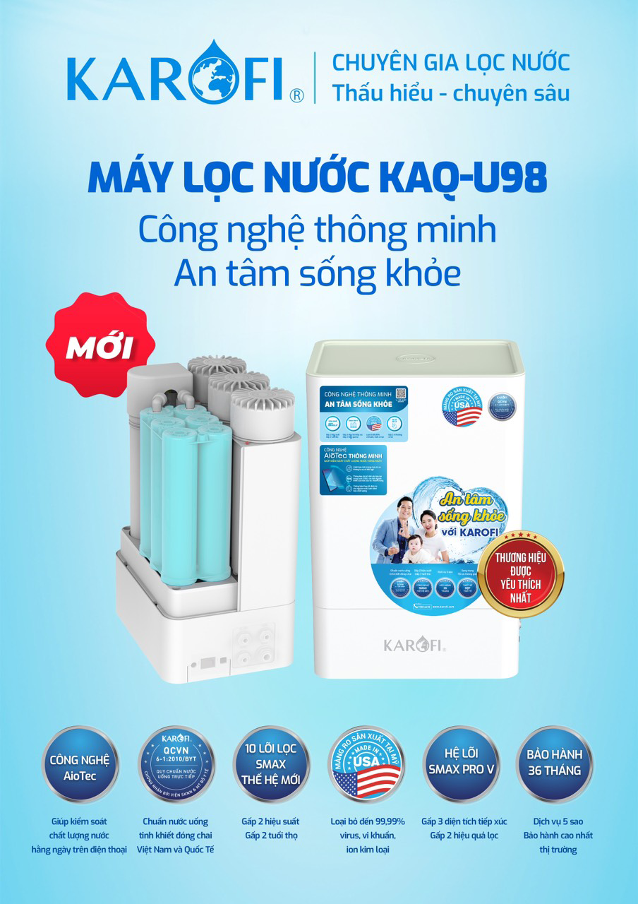 Máy lọc ước karofi KAQ-U98
