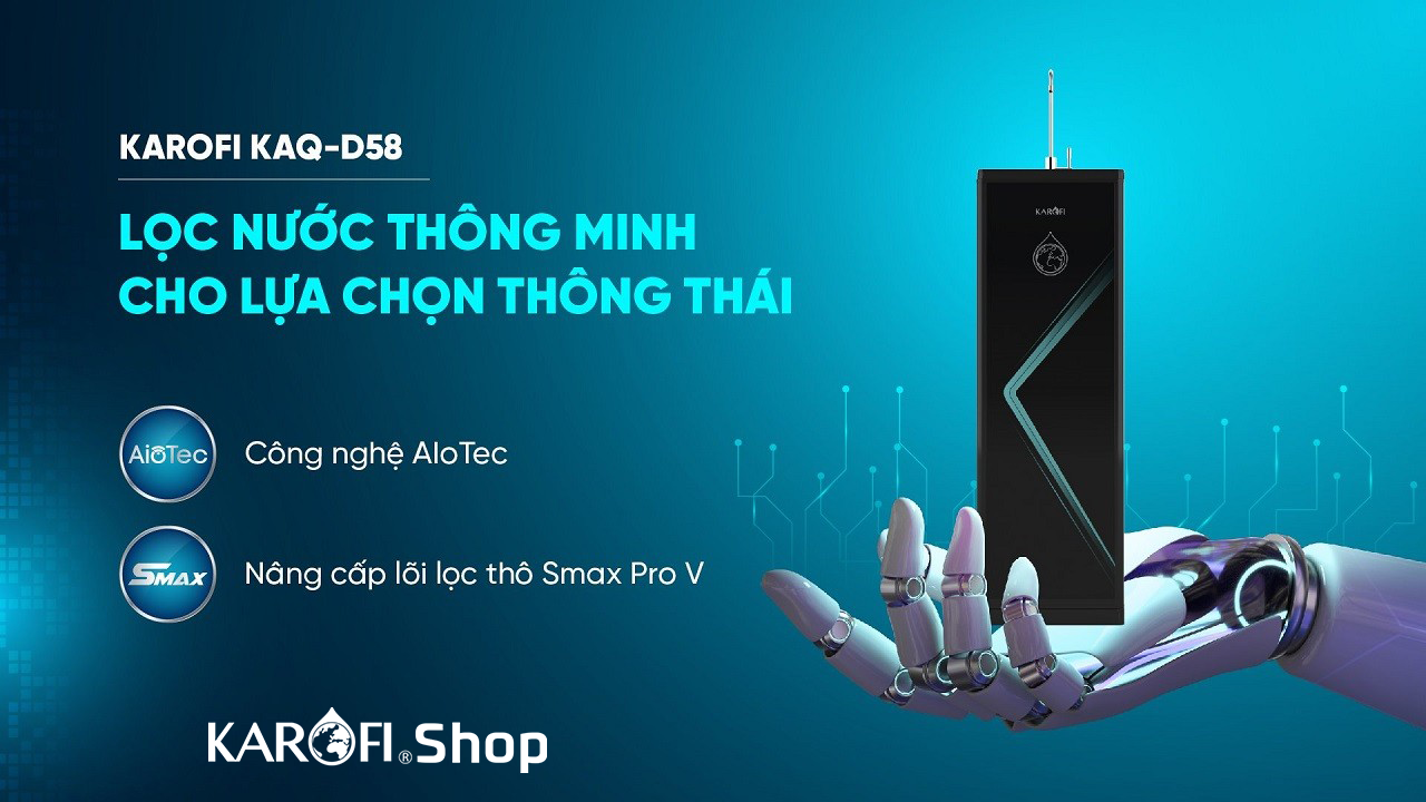 Máy lọc nước Karofi KAQ-D58