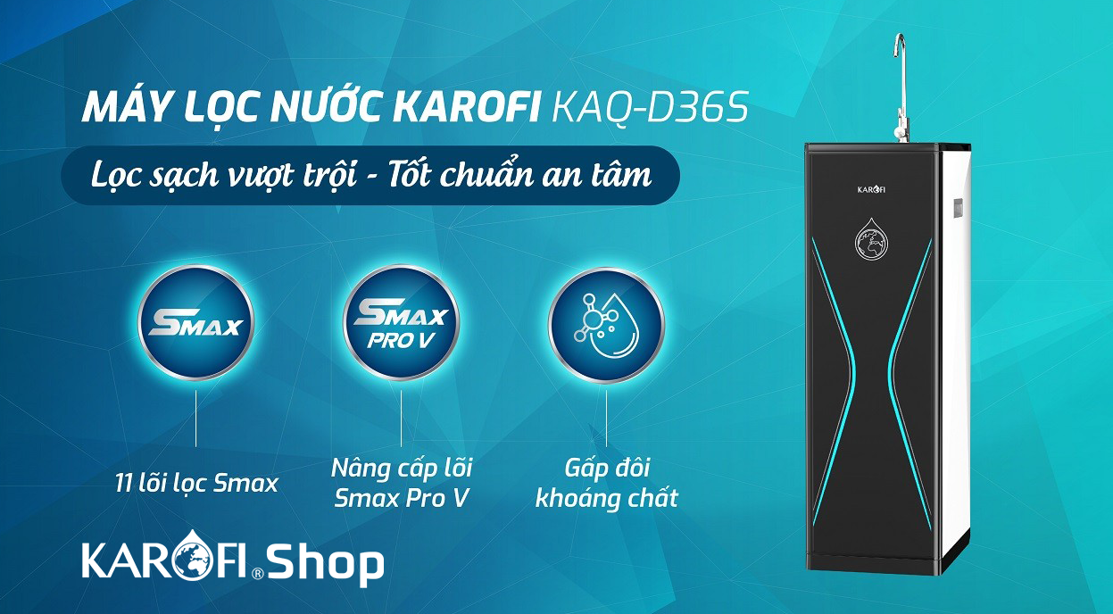 Máy lọc nước Karofi KAQ-D36S