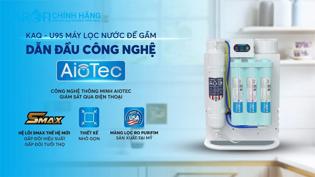 Máy lọc nước Karofi KAQ-U95