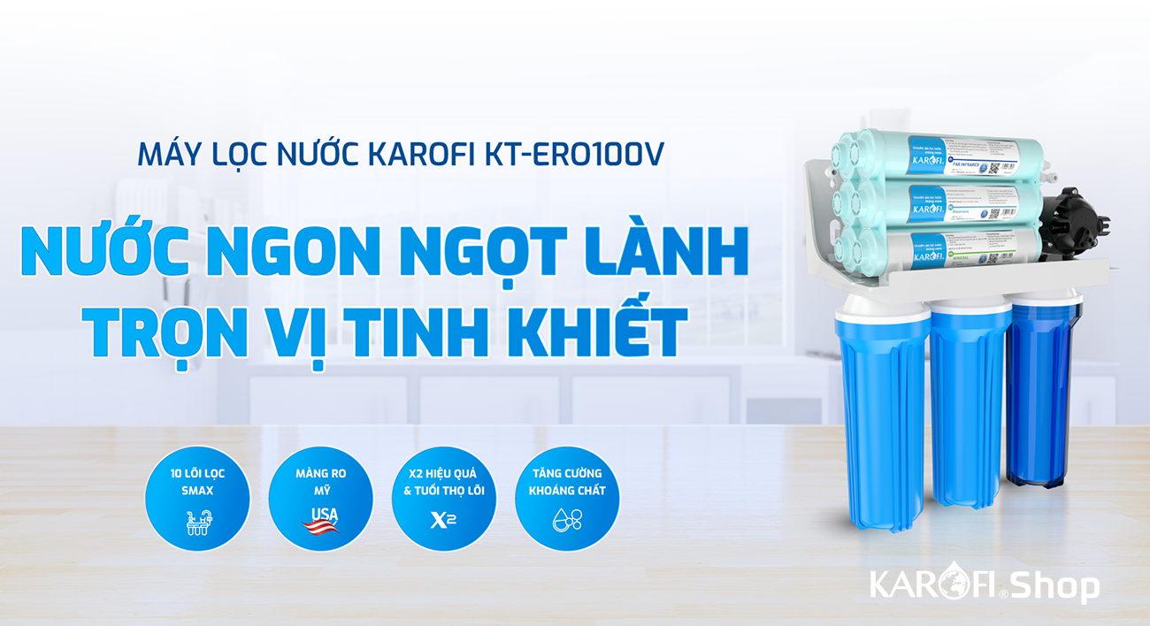 Máy lọc nước Karofi KT-ERO100V