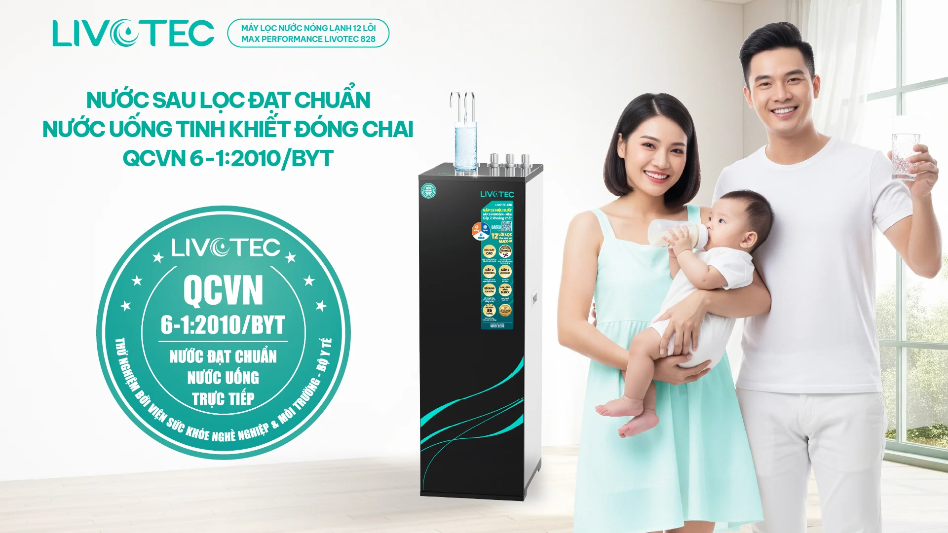 Máy lọc nước nóng lạnh Livotec 828