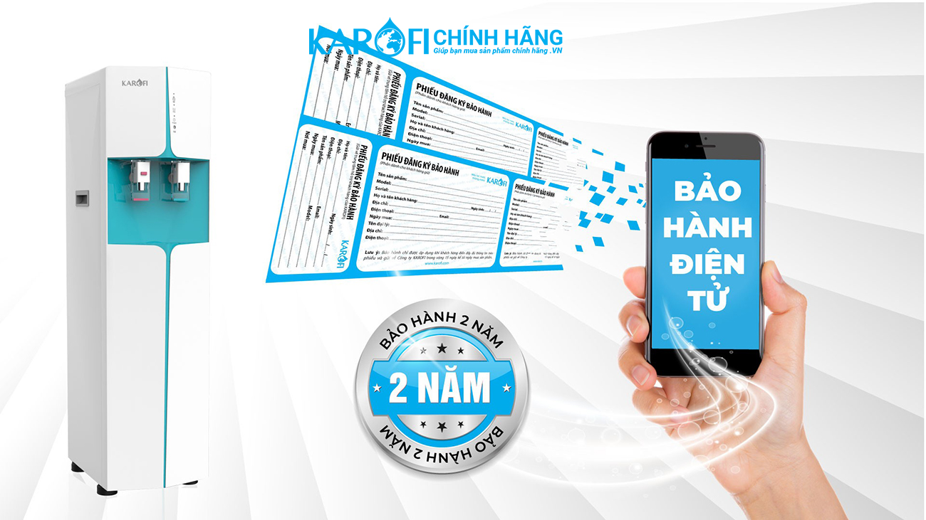 Máy lọc nước nóng lạnh Karofi HCV362