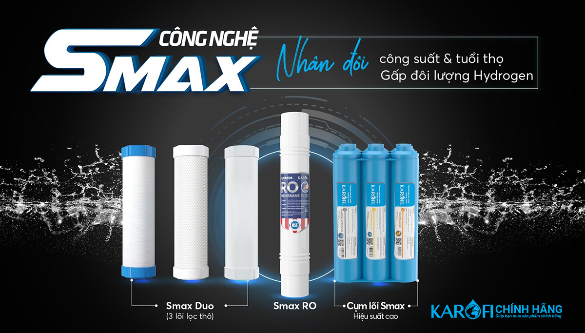Máy lọc nước nóng lạnh Karofi KAD - D68
