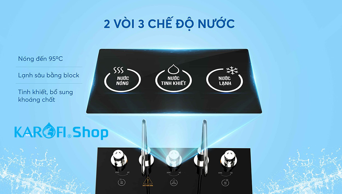 Máy lọc nước nóng lạnh Karofi KAD-I55