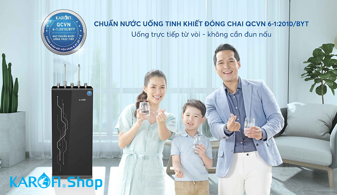 Máy lọc nước nóng lạnh Karofi KAD-I55