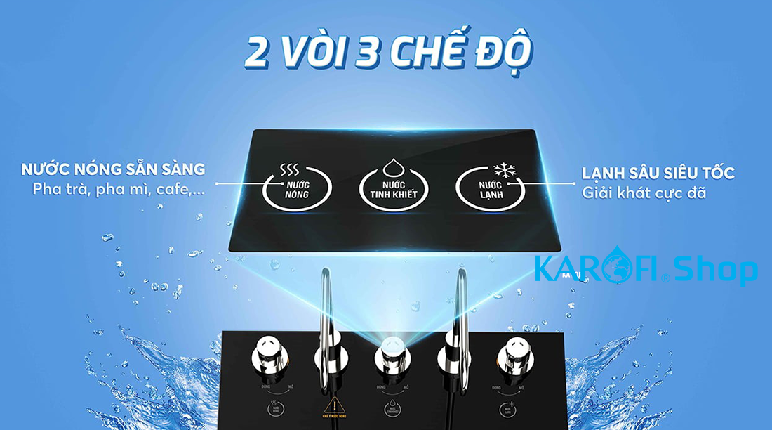 Máy lọc nước nóng lạnh Karofi KAD-L56