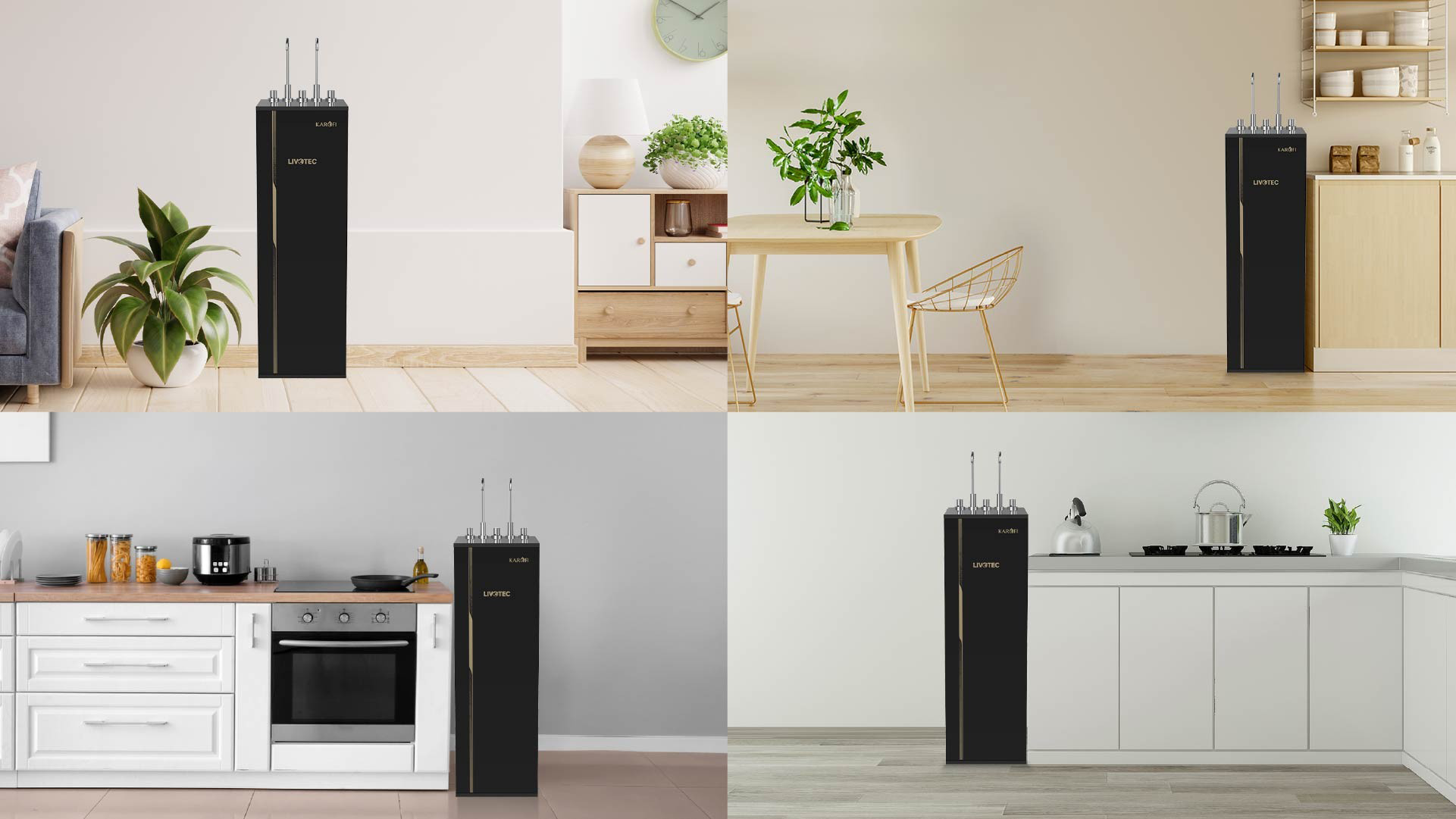 Máy lọc nước nóng lạnh Karofi Livotec 616