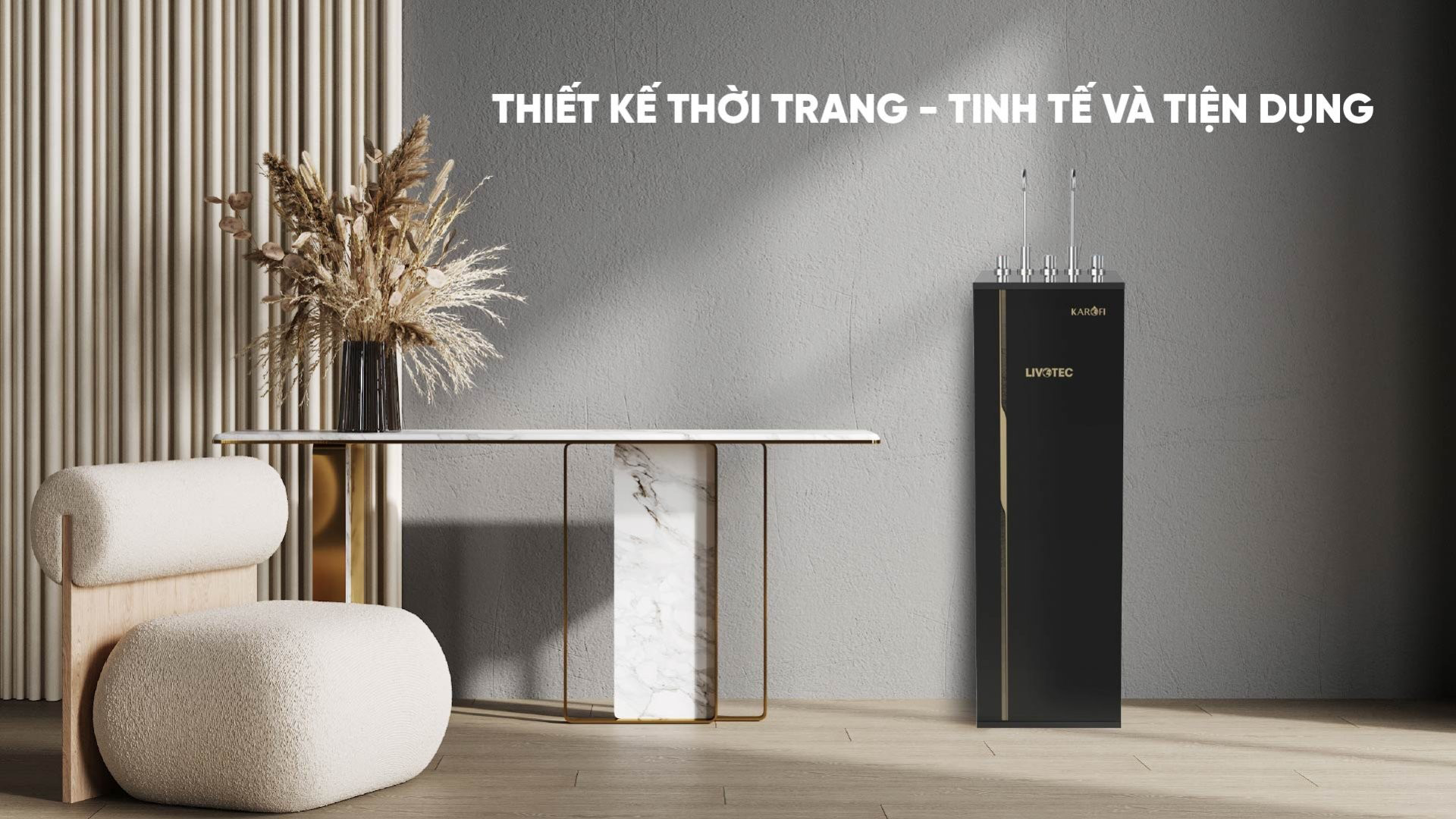 Máy lọc nước nóng lạnh Karofi Livotec 616
