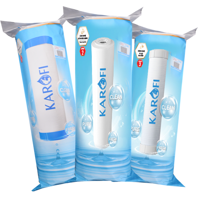 Bộ 3 lõi lọc nước Karofi Smax 123 mới 2021