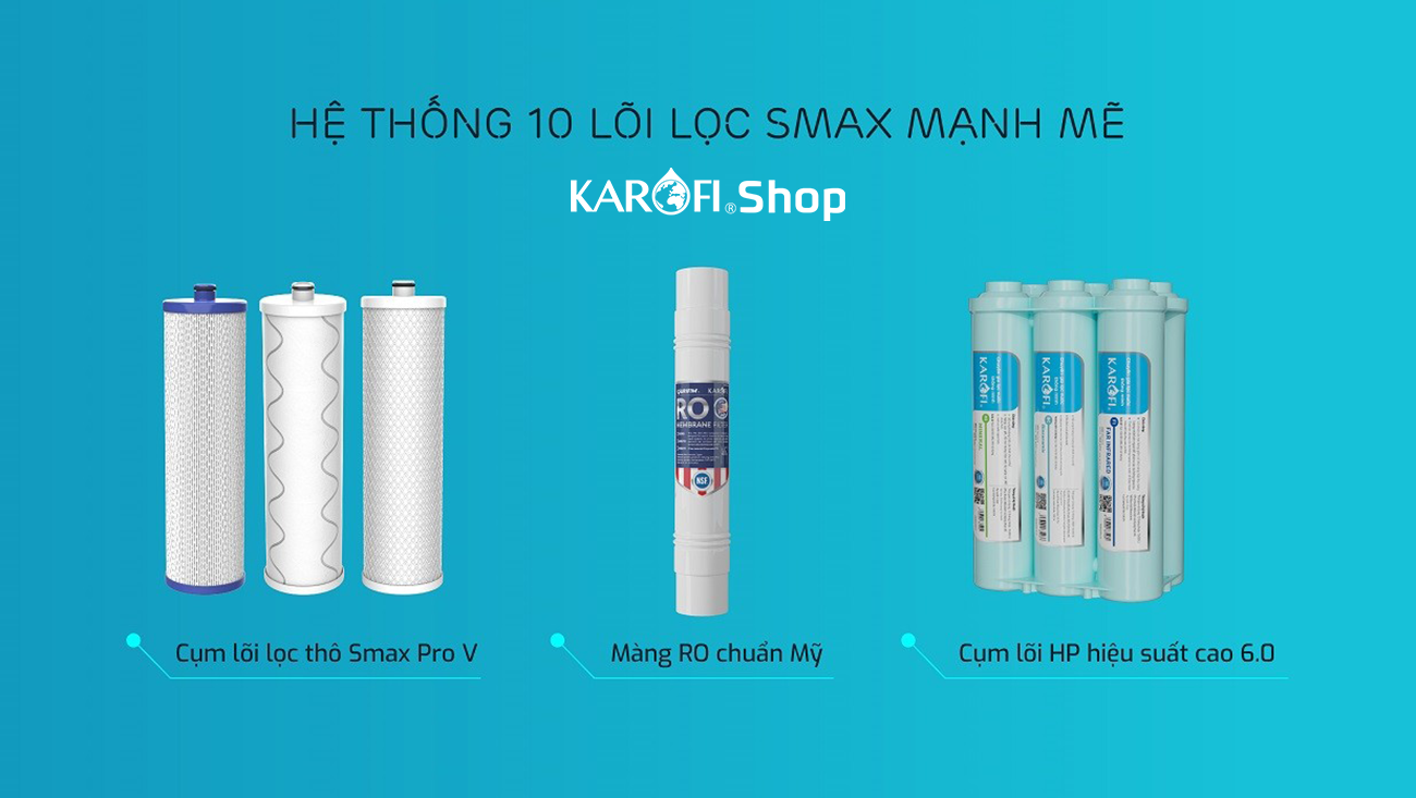 Máy lọc nước Karofi ERO100V