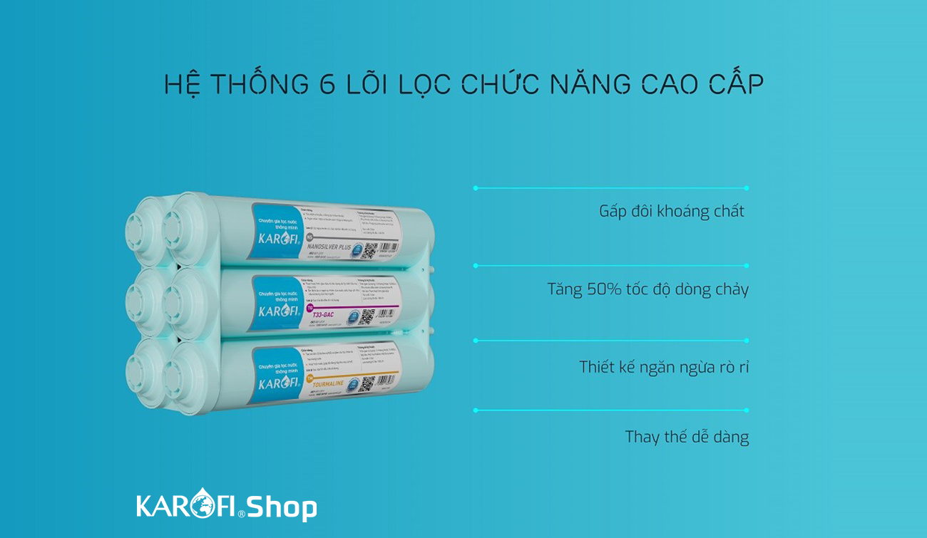 Máy lọc nước Karofi ERO100V