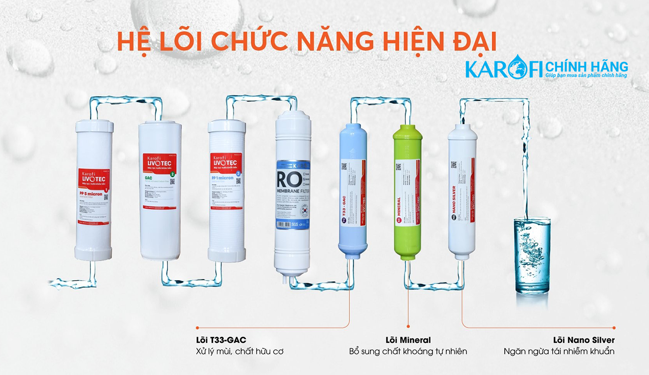 Máy lọc nước Karofi Livotec 611