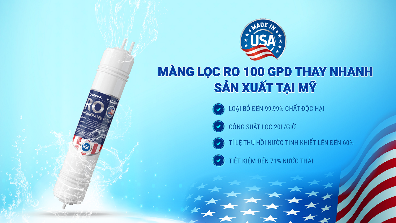 Máy lọc nước nóng lạnh Karofi KAD-X68