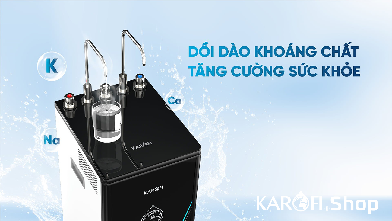 Máy lọc nước nóng lạnh Karofi KAD-D528