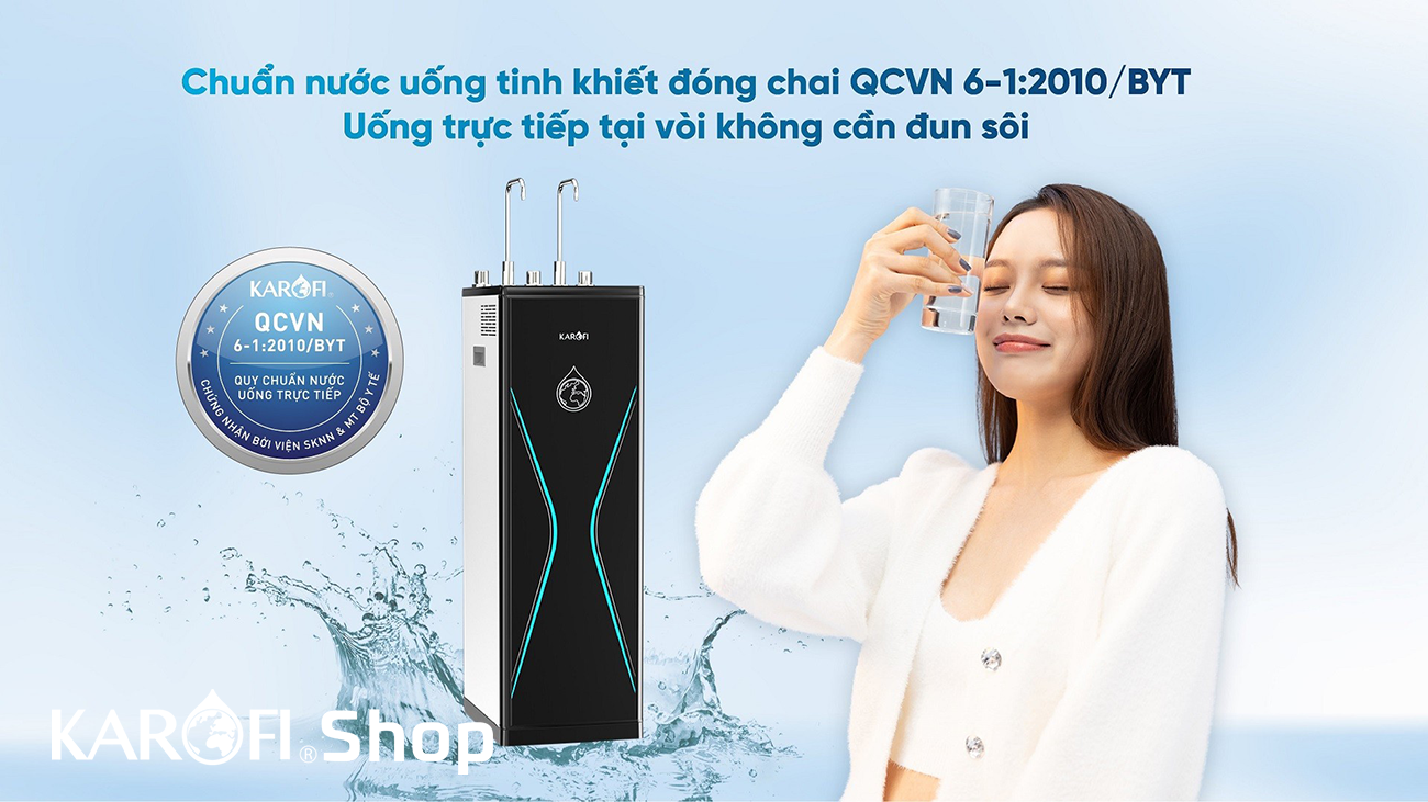 Máy lọc nước nóng lạnh Karofi KAD-D528