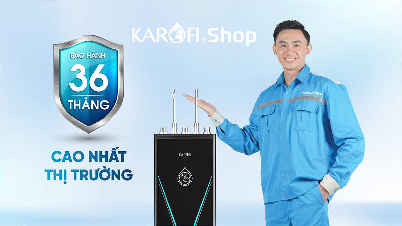 Máy lọc nước nóng lạnh Karofi KAD-D528