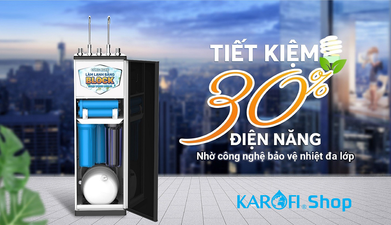 Máy lọc nước nóng lạnh Karofi KAD-D966